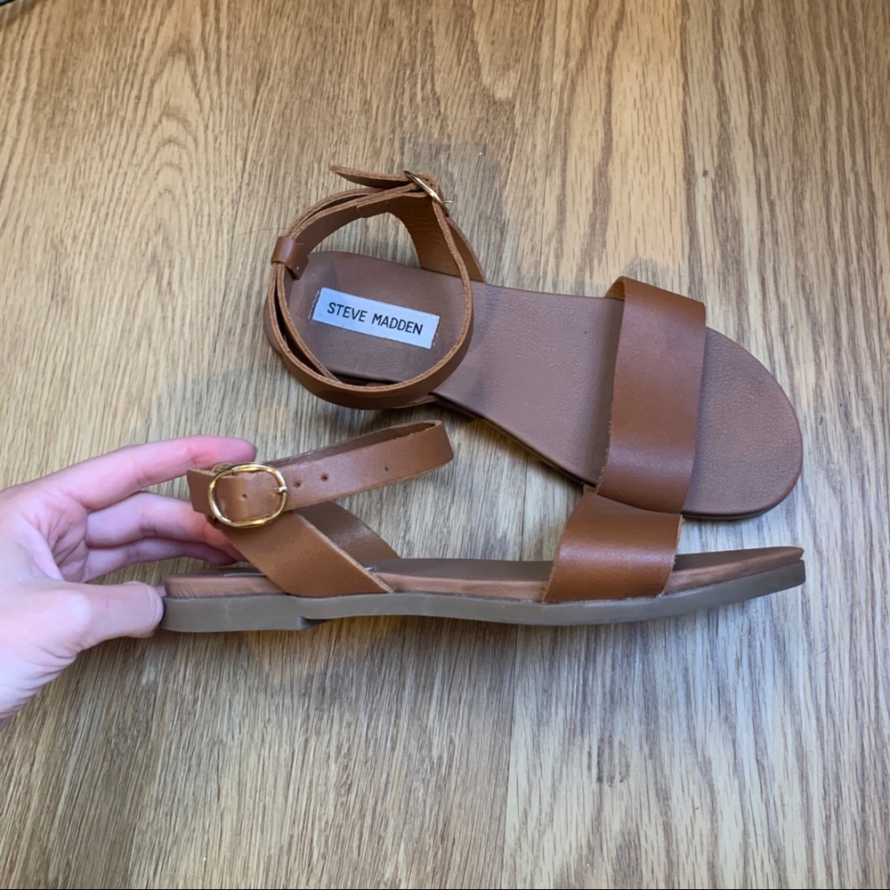Steve Madden Leather Strap Sandals